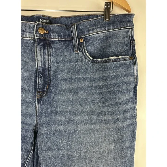 J. Crew Factory Slim Boyfriend Jean All-Day Stretch Plus Size 34 BT047 Blue Wash - Picture 4 of 12
